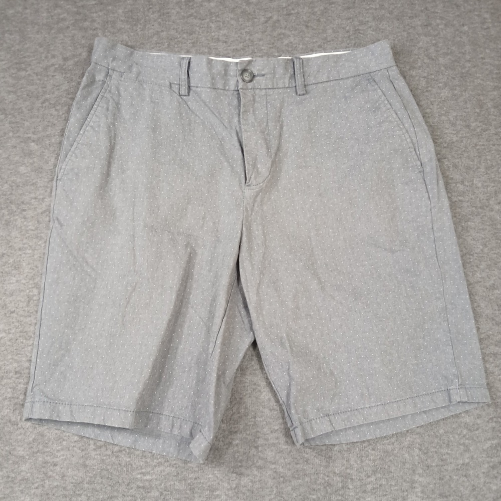 Old Navy Men's‎ Size 34 Ultimate Slim Gray White Dots With Built In Flex